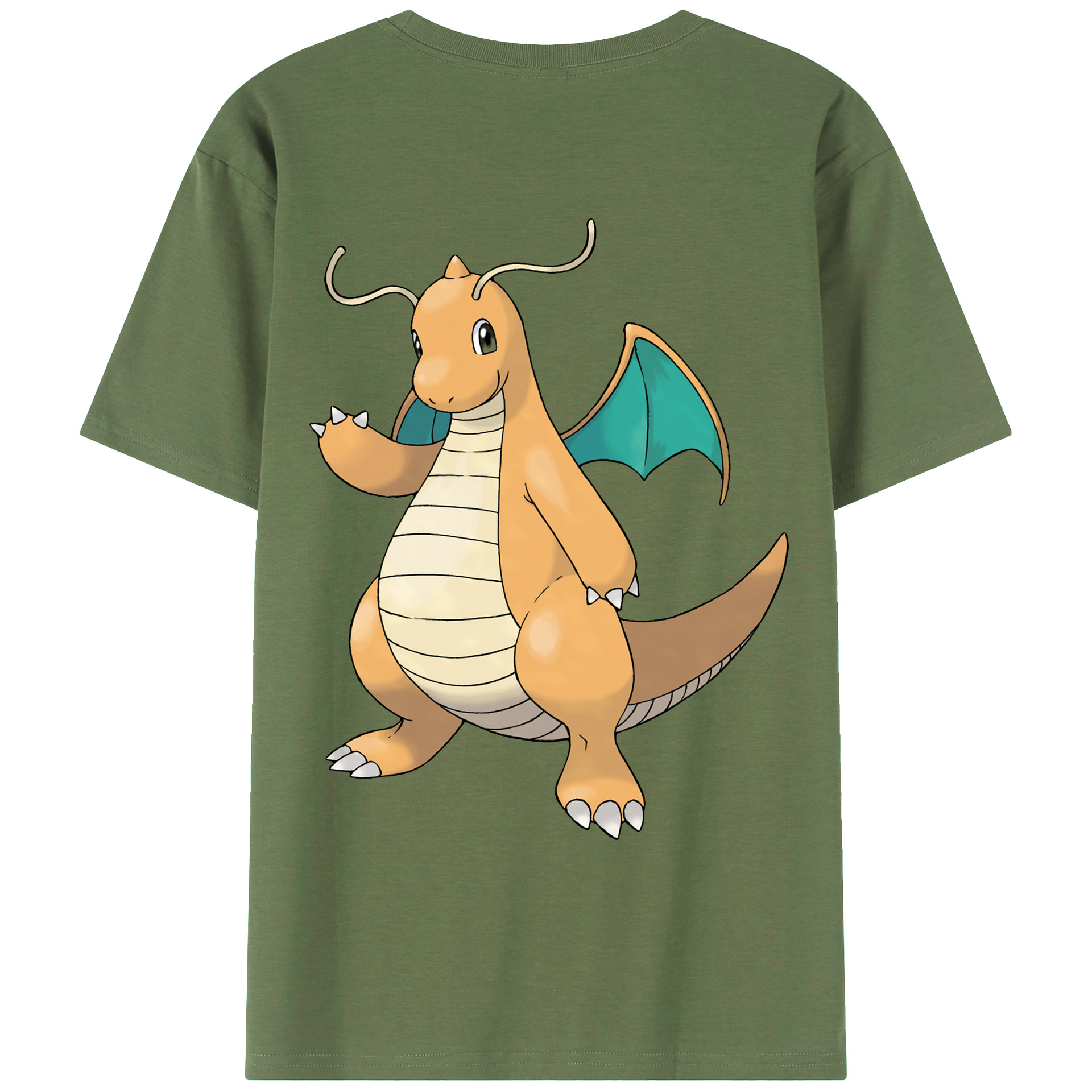（画像用） ポケットモンスター Pokémon 綿100％ メンズ半袖Tシャツ（バックプリント） 通気性